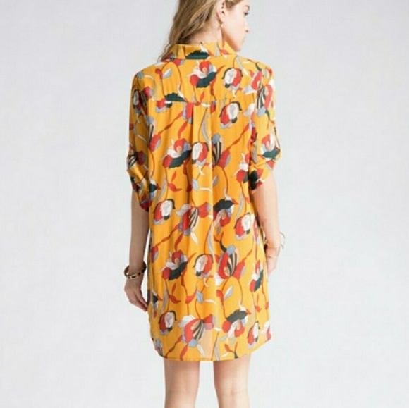 Floral Print Shirt Dress - Picture 3 of 3